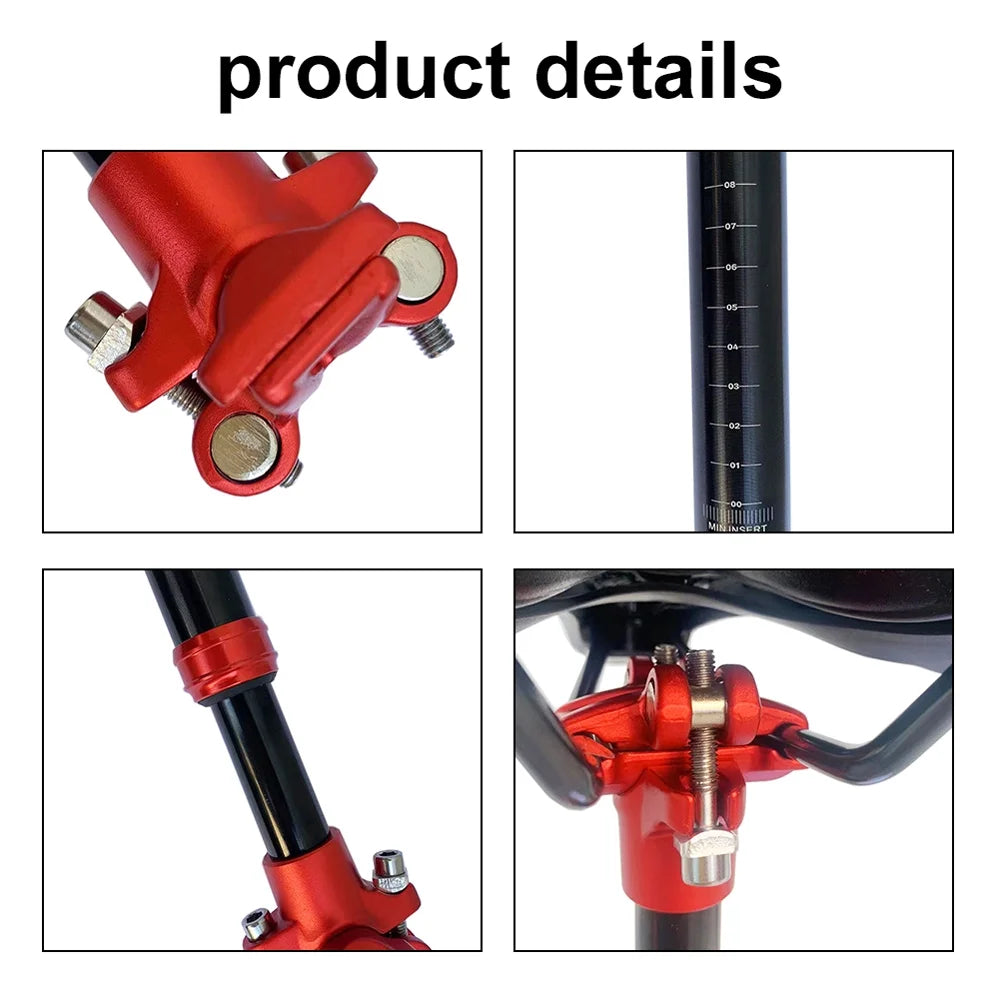 31.6mm Aluminum Alloy Damping MTB Suspension Seatpost N3024