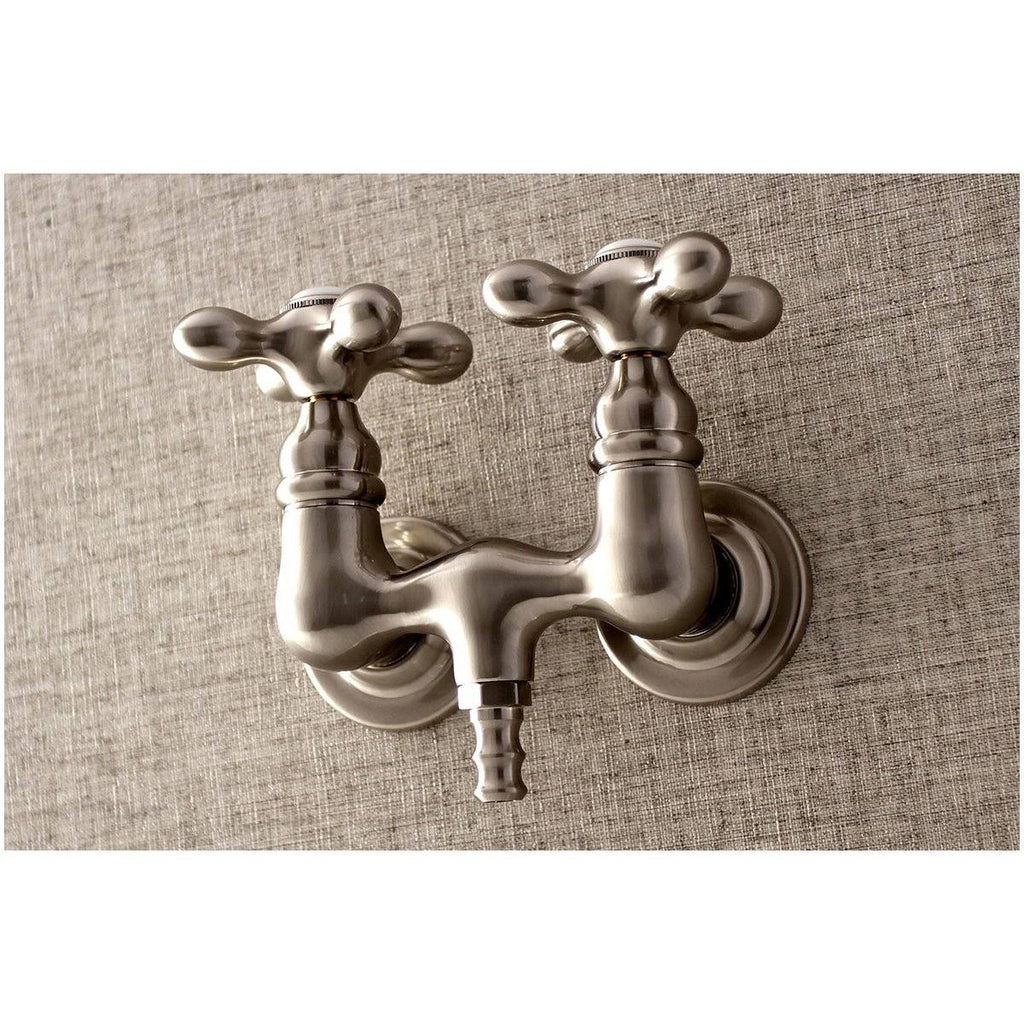 Polished Chrome Wall Mount Clawfoot Tub Faucet E418