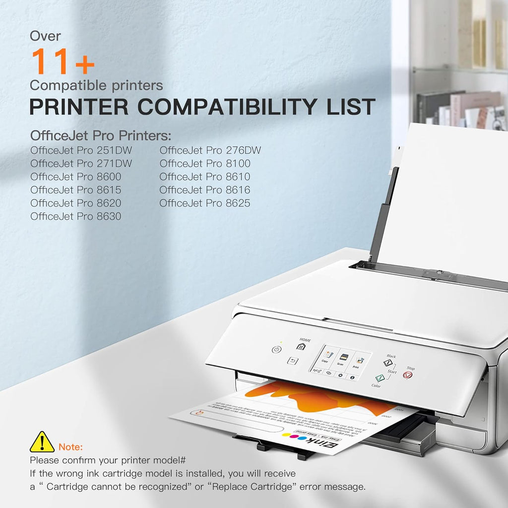 Compatible Ink Cartridge 9 Pack for HP OfficeJet Pro S6108