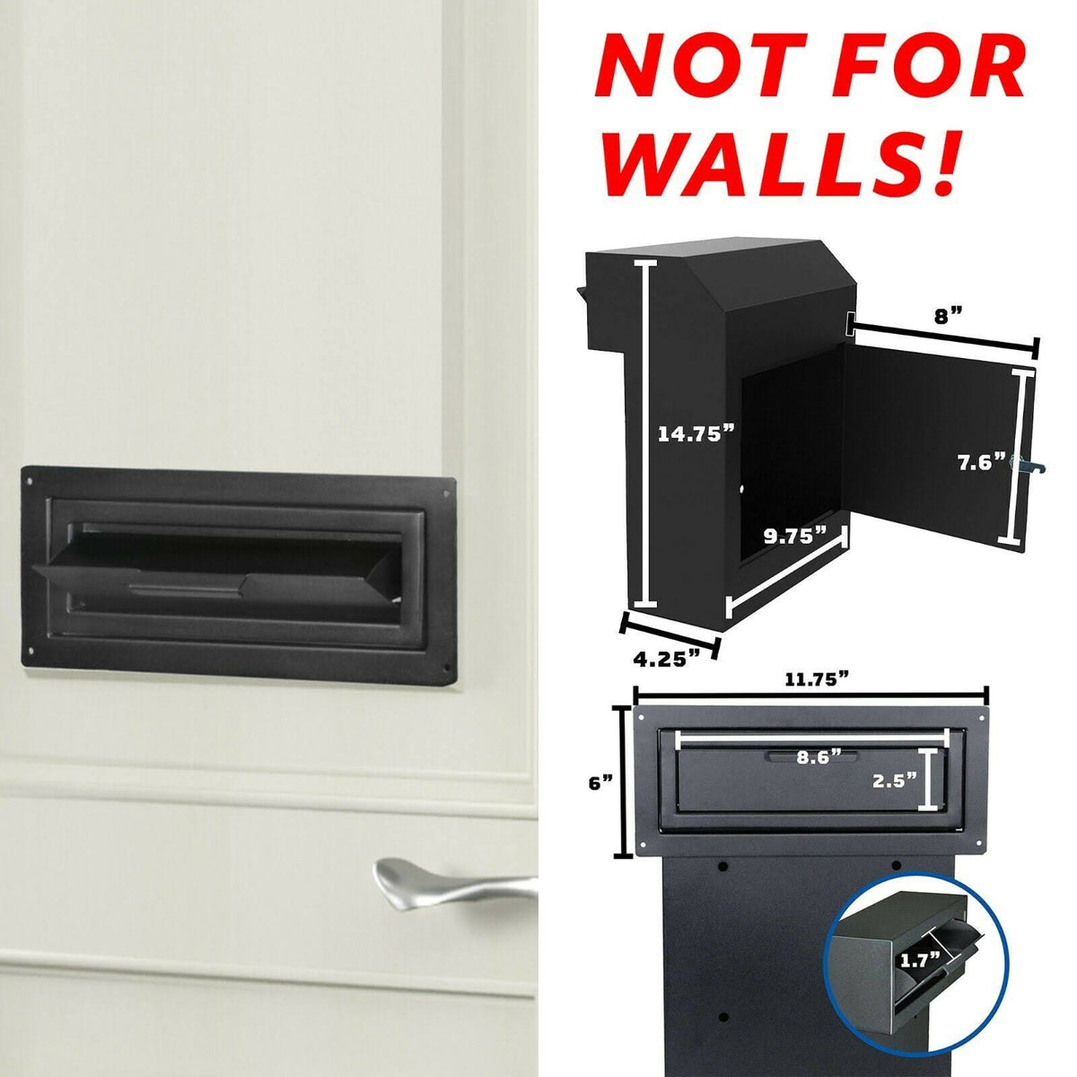 Locking Steel Cabinet Mail Slot T458846