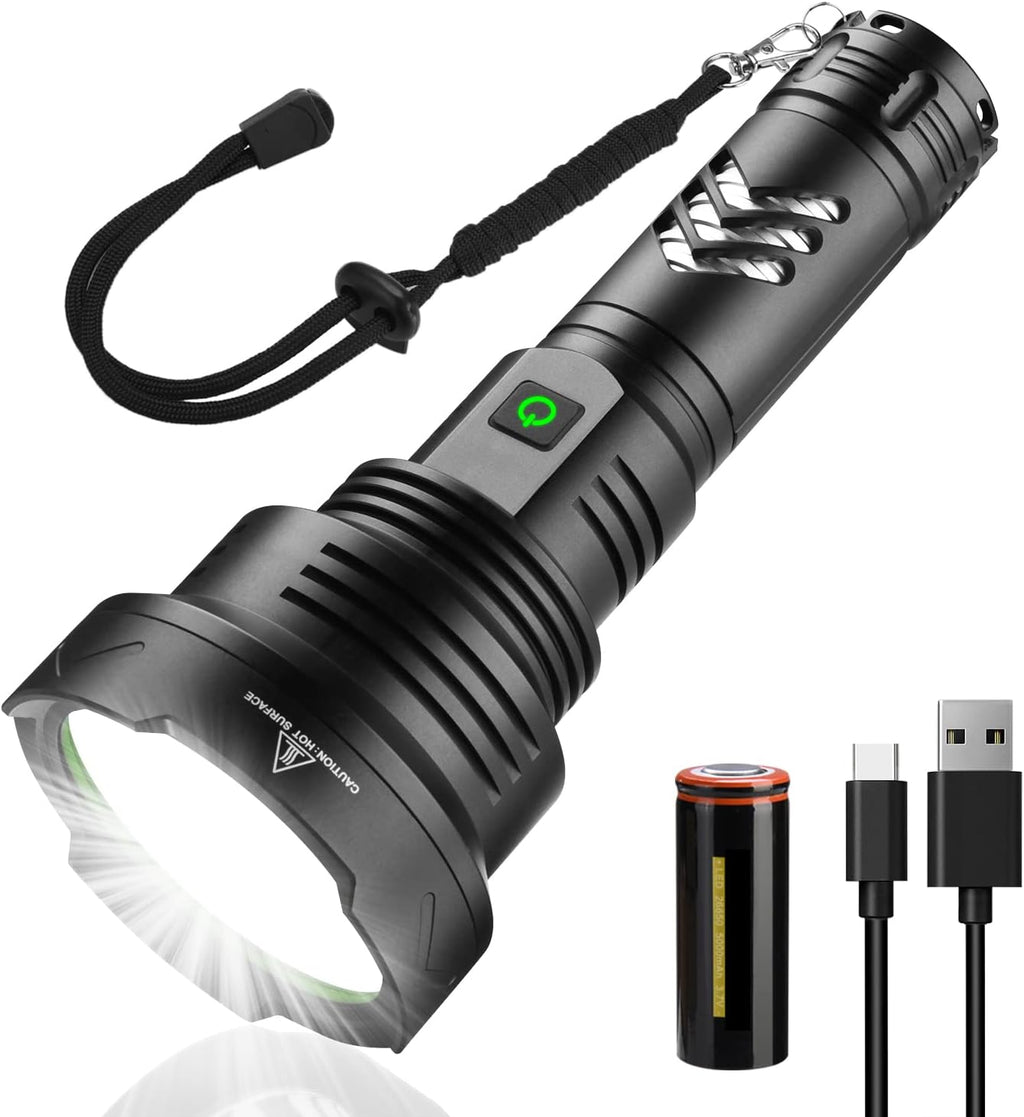 6000 Lumen Rechargeable LED Tactical Flashlight K7408