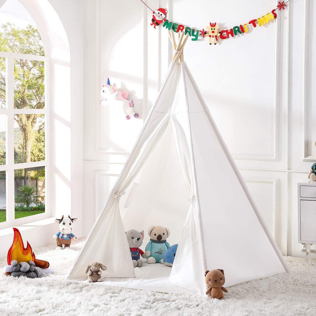6 Feet Kids Teepee Play Tent with Carrying Bag X458