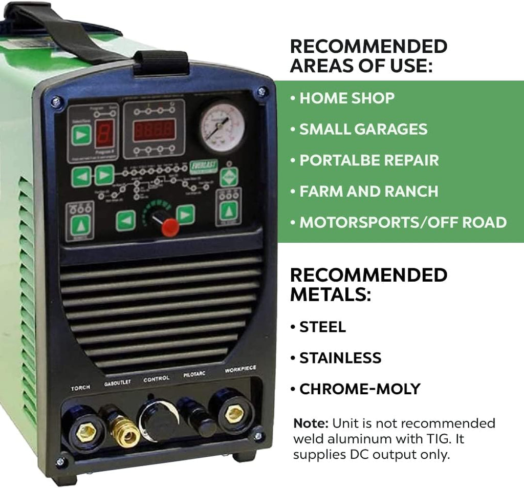 Multi Process Welder TIG Stick Pulse Plasma Cutter Dual Voltage 110v/220v D73411
