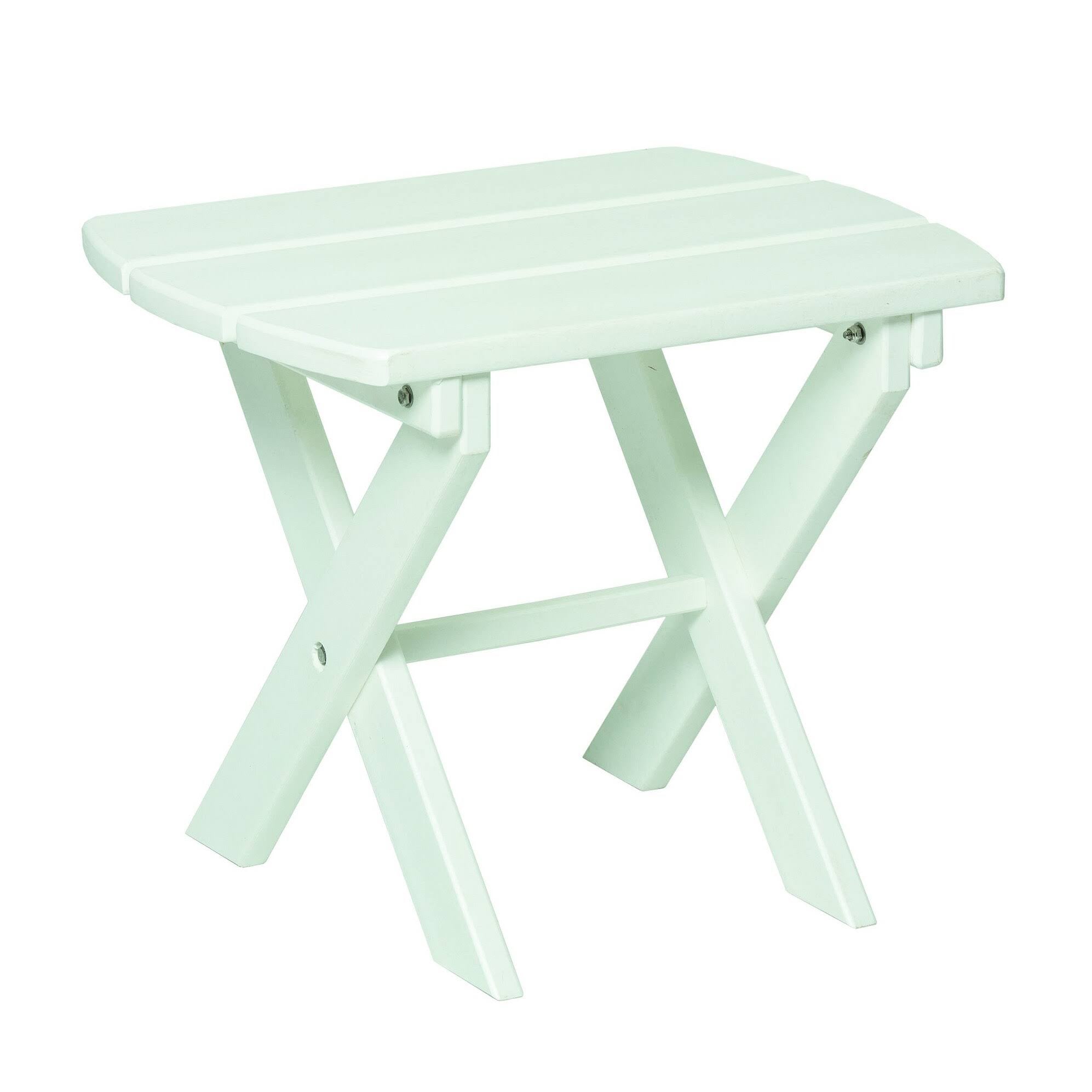 Lime Green Recycled Poly Lumber Folding End Table W726995