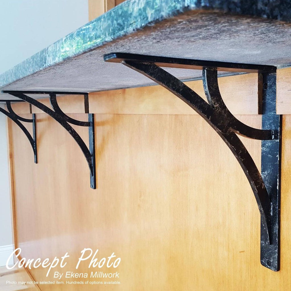 Wrought Iron Bracket Antiqued Bronze Y582346