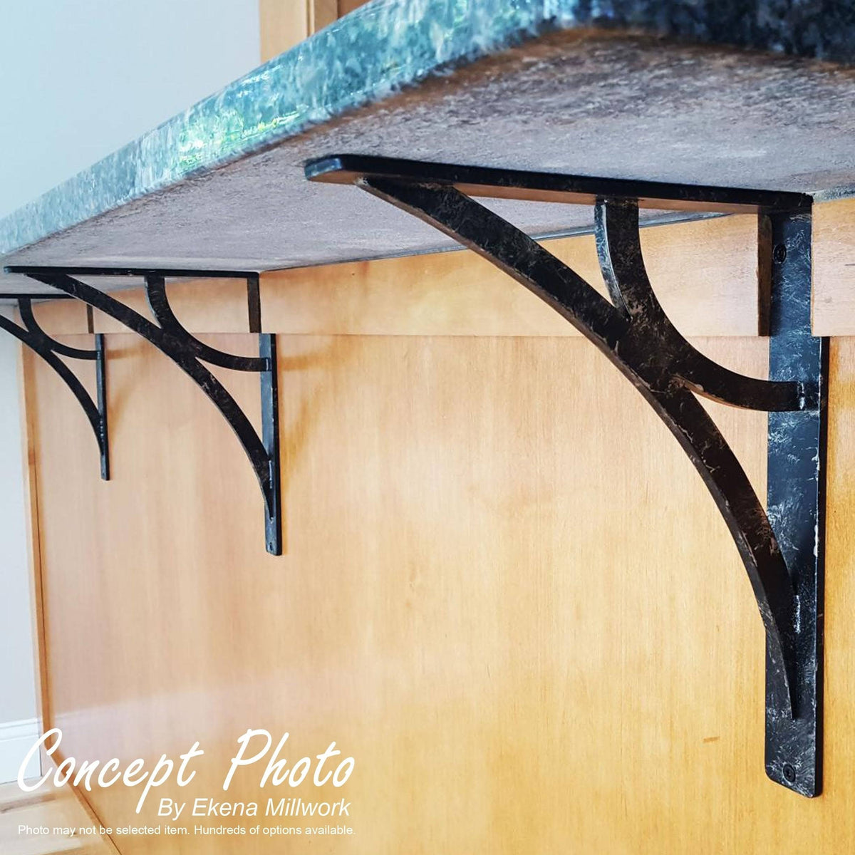 Wrought Iron Bracket Antiqued Bronze Y582346