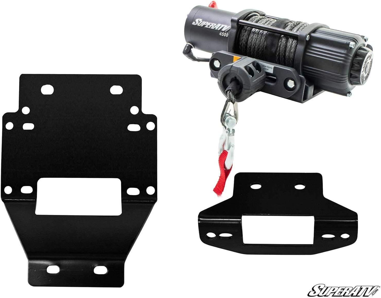 Winch Mounting Plate for Polaris RZR XP 900, Steel, Pack of 2 W880