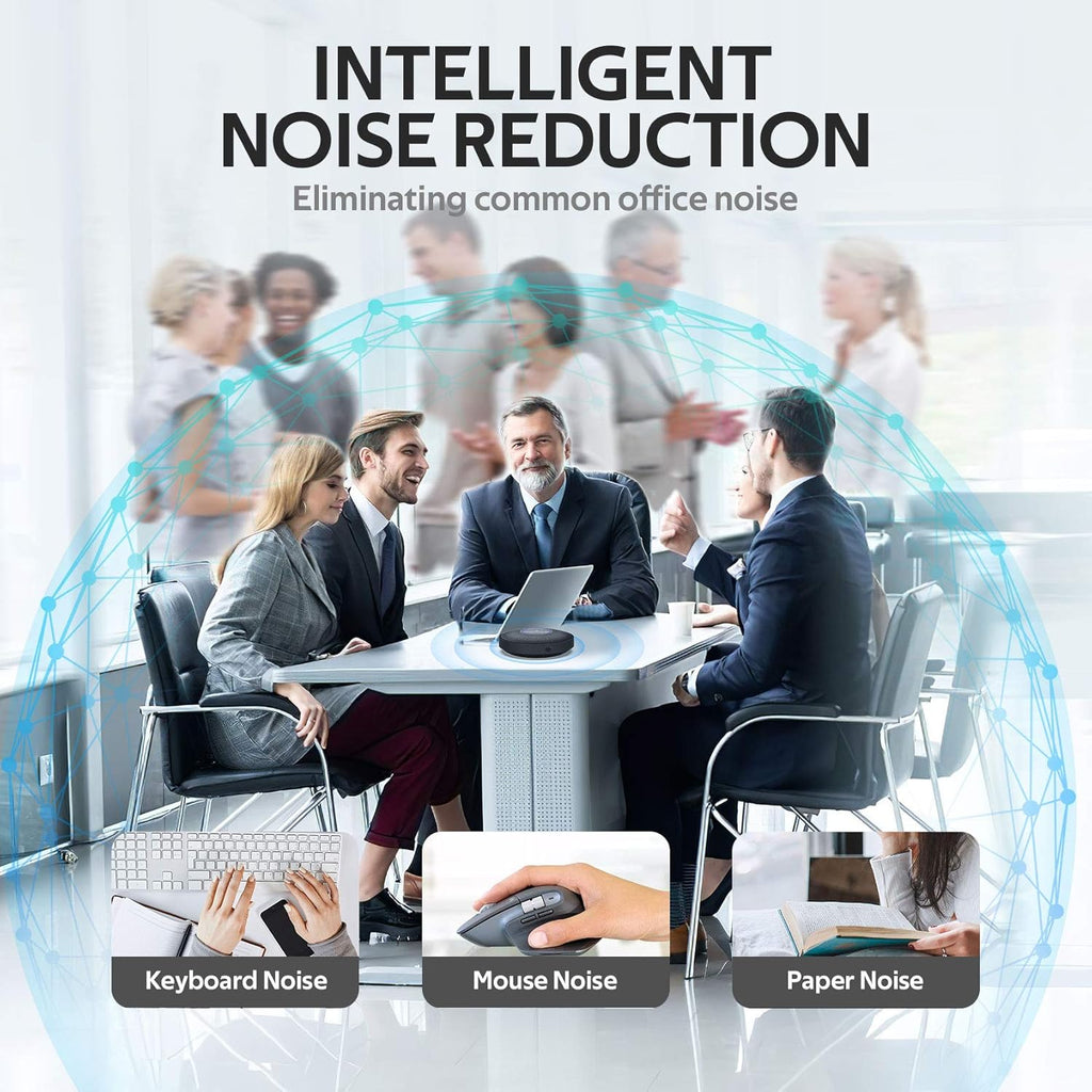 Bluetooth Speakerphone with 4 Directional Mics for up to 15 People V8368