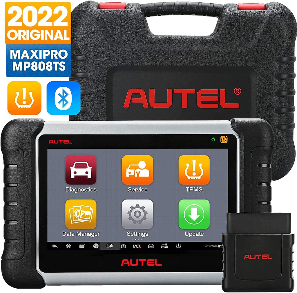 Autel MaxiPRO MP808 Automotive Diagnostic Scan Tool with All Systems Diagnoses, Bi-directional Control, 30+ Service Function, Key Coding and Injector Coding U368104