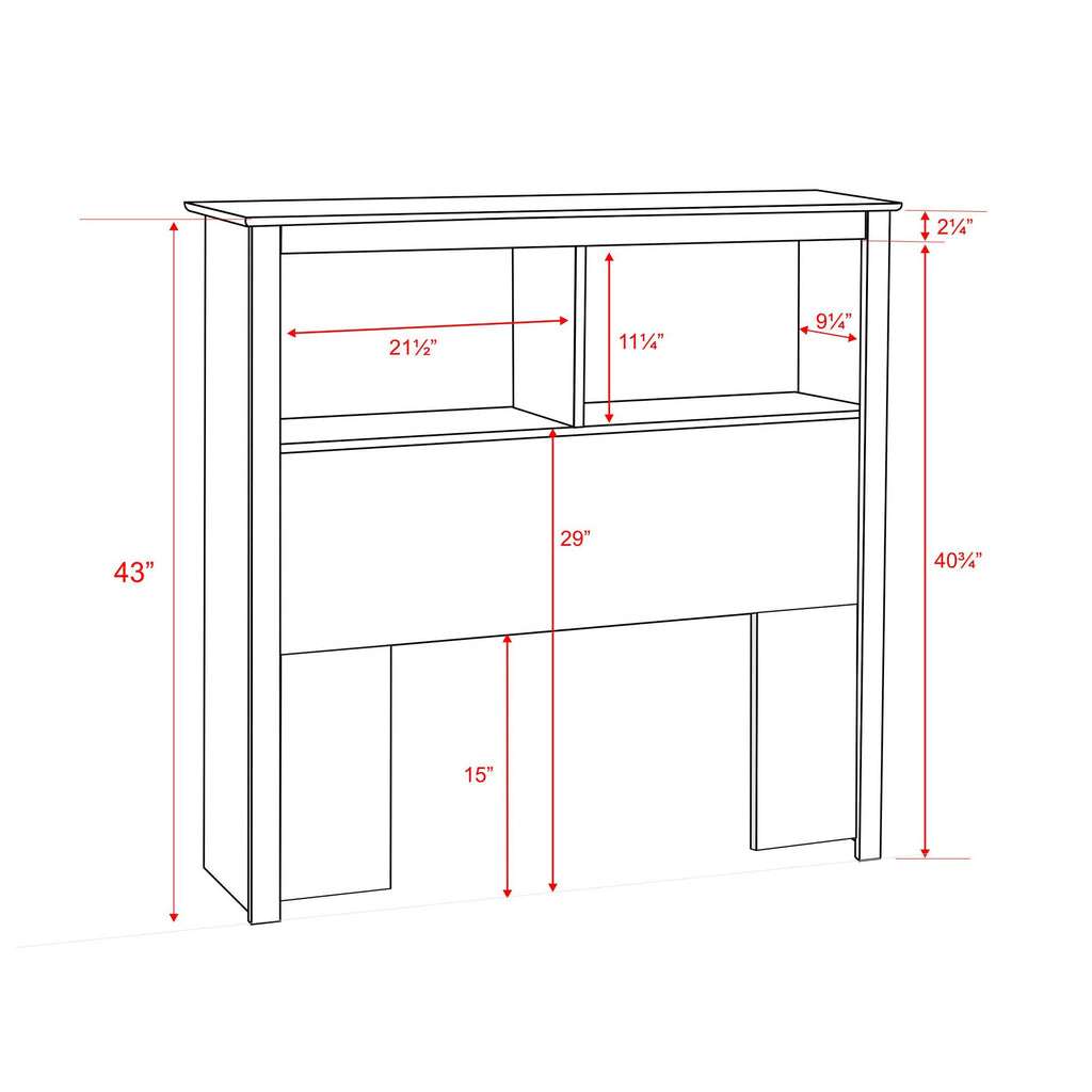 Twin Bookcase Headboard L597589