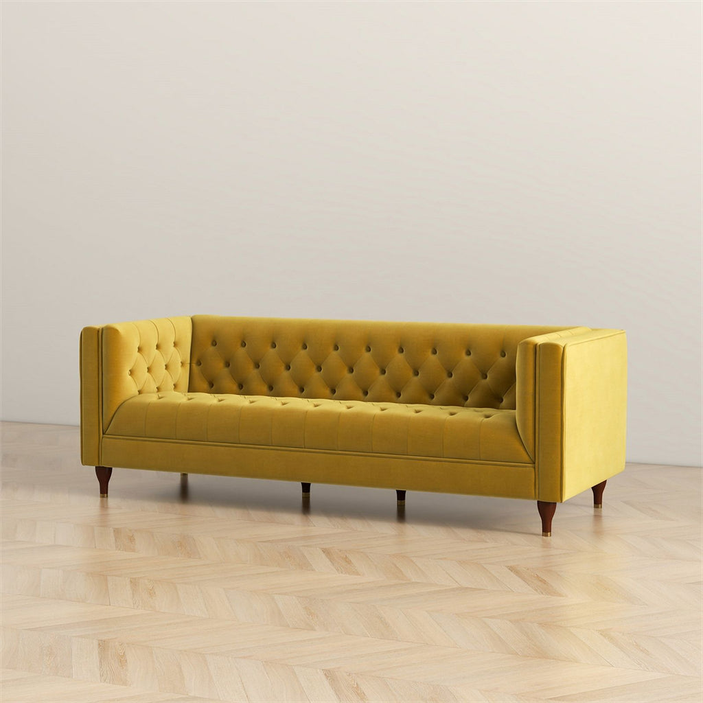 Gold Velvet Upholstered Sofa L746142