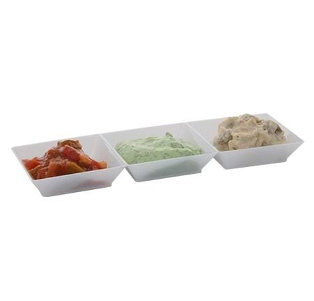 7.5x22 White Plastic Disposable Trays G89973