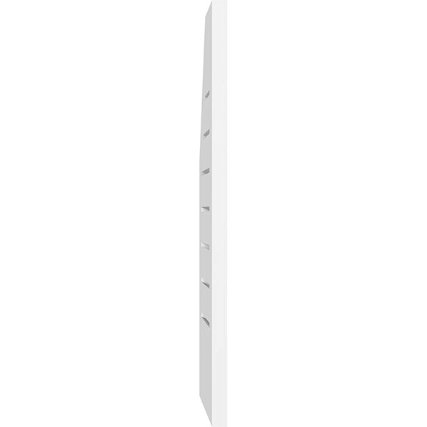 Half Octagon Top Right Surface Mount PVC Gable Vent O552342