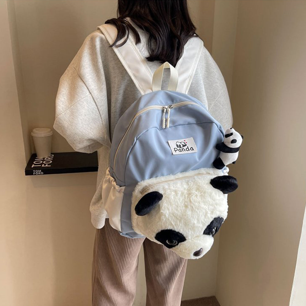 Oxford Cloth Panda Backpack School Bag I7234