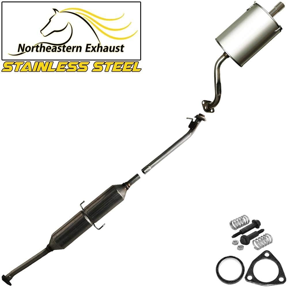 Stainless Steel Resonator Muffler Exhaust System Kit J6607