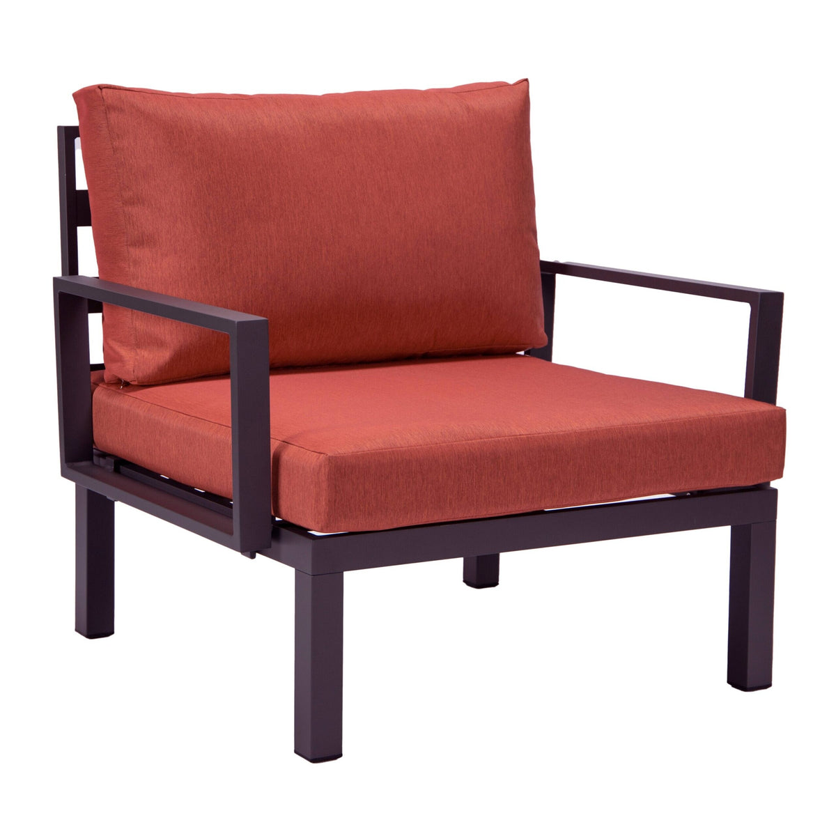 Red Modular Patio Sectional Set with Cushions O298