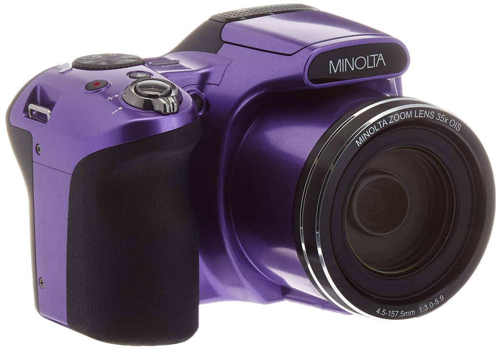 Purple 20.0-Megapixel 35x Zoom Bridge Camera T565