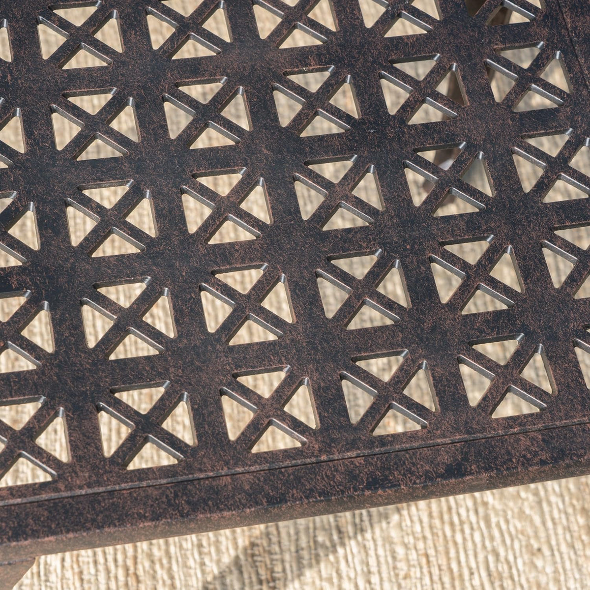 Bronze Finished Cast Aluminum Side Table M5990