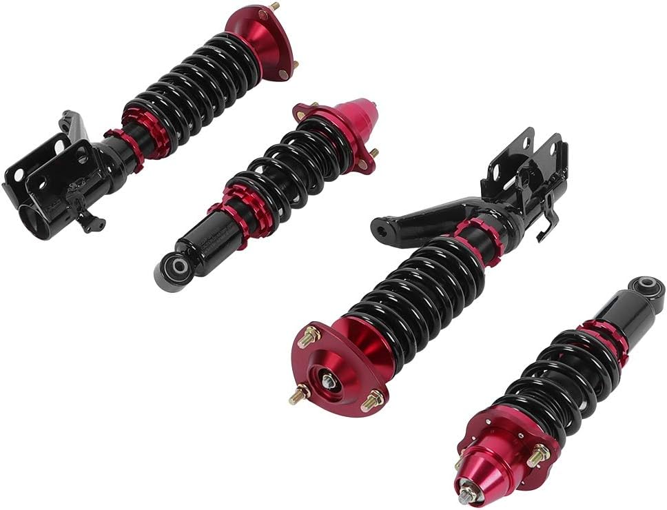 2 Front + 2 Rear Metal Damper Strut Coilover Suspension Kit S60818