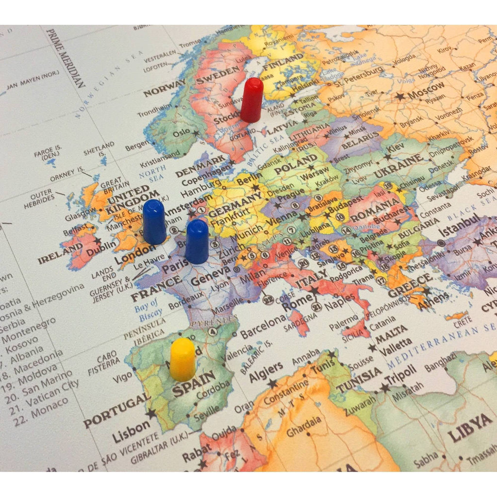 World Classic Magnetic Travel Map B943