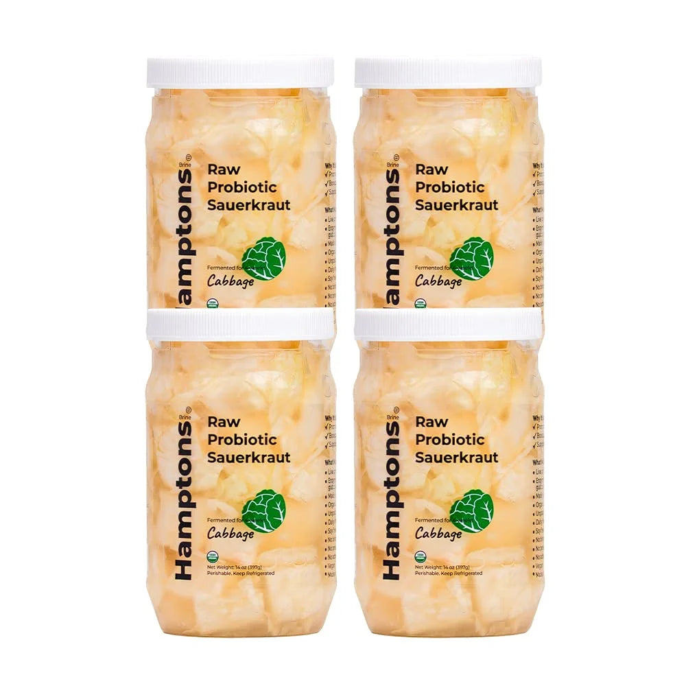 16 Oz Pack of 4 Organic Unpasteurized Sauerkraut H930