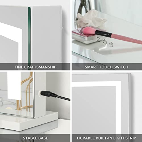 White Dimmable LED Makeup Mirror L9892