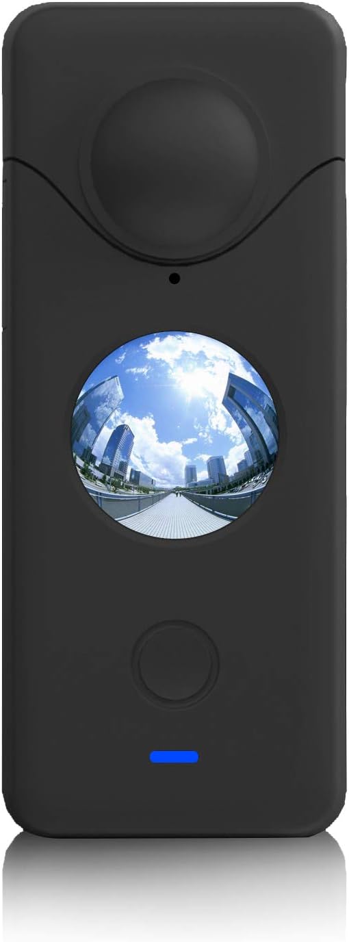 360 One X2 Protector Kit: Lens HD Tempered Glass Protective Film (2 Sets) + Silicone Protection Cover Pack of 2 C87754