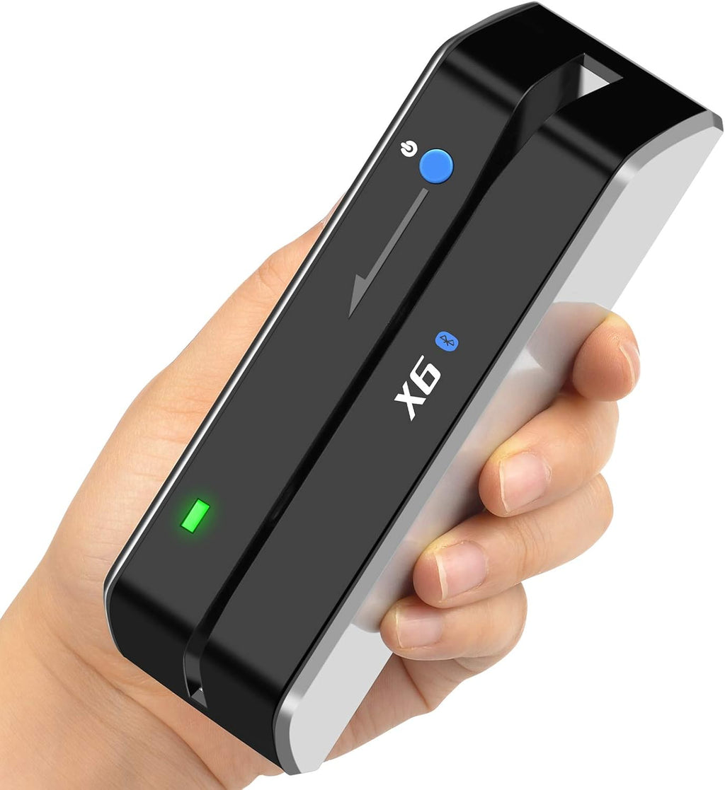 X6 Bluetooth Card Reader Writer USB 3 Tracks Swipe Encoder J900
