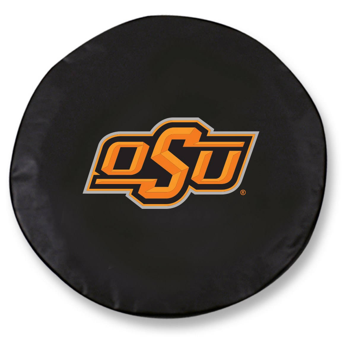 Black Vinyl Fitted Car Tire Cover P329