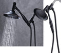 Bronze Double Height Shower Head with Handheld Spray, Stainless Steel Flexible Hose, Pack of 2 Q316097
