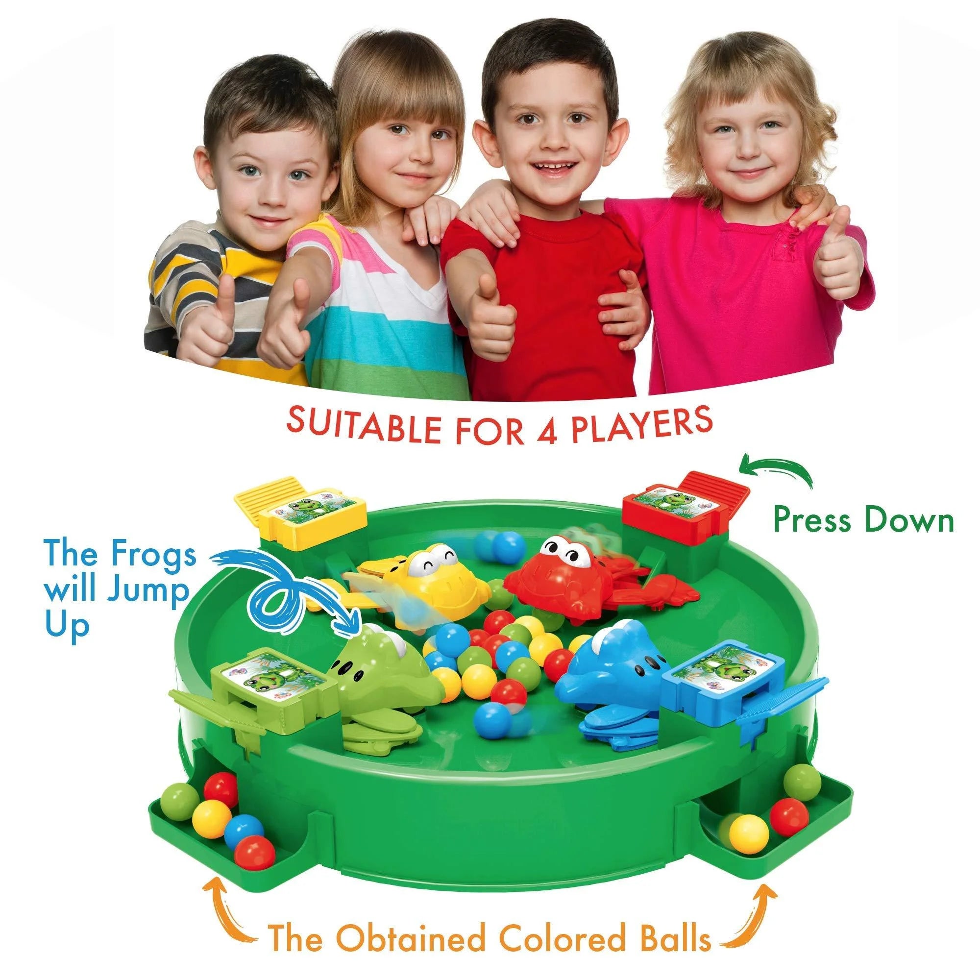 Hungry Frogs Family Board Game 4 Player B833