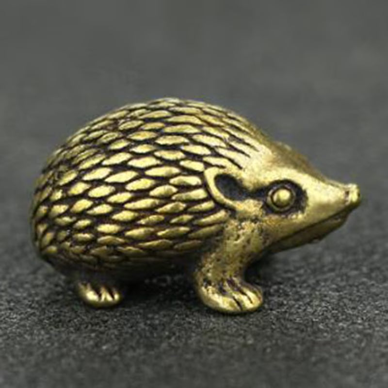 Brass Hedgehog Statue Home Decor Ornaments P312