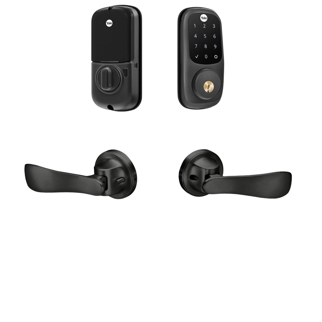 Z-Wave Plus Assure Lock Touchscreen Deadbolt with Passage Navis Paddles U9502