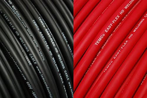 Black Red 6 Gauge AWG Welding Lead Car Battery Cable Copper Wire U195657