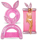 Pink Bunny Pool Floats Set Of 3 Pack G589364