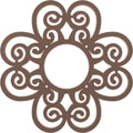 Copper PVC Pierced Ceiling Medallion C5186