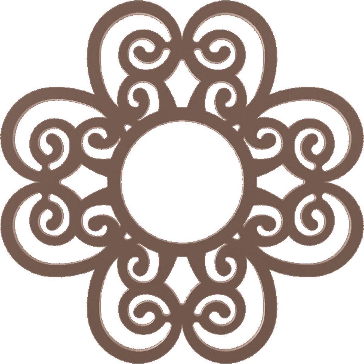 Copper PVC Pierced Ceiling Medallion C5186