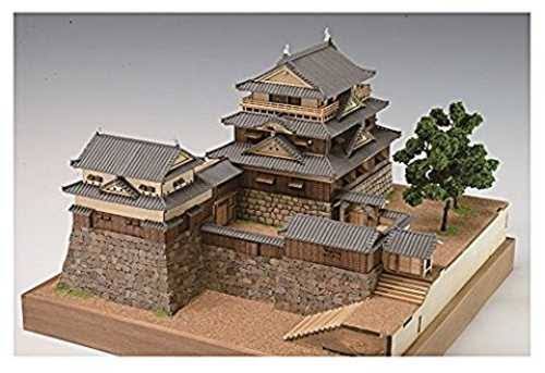 1/150 Matsuyama Castle Wooden Model Assembly Kit H53405