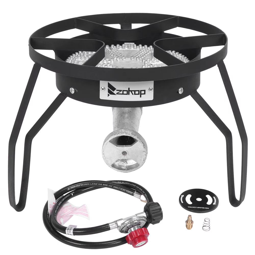 Black Portable Outdoor Single Burner K884