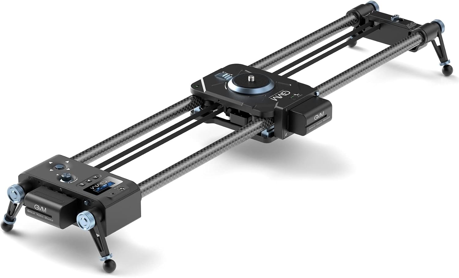 Motorized Camera Slider, 2-Axis 31'' Carbon Fiber Track Rail with APP Control E5860