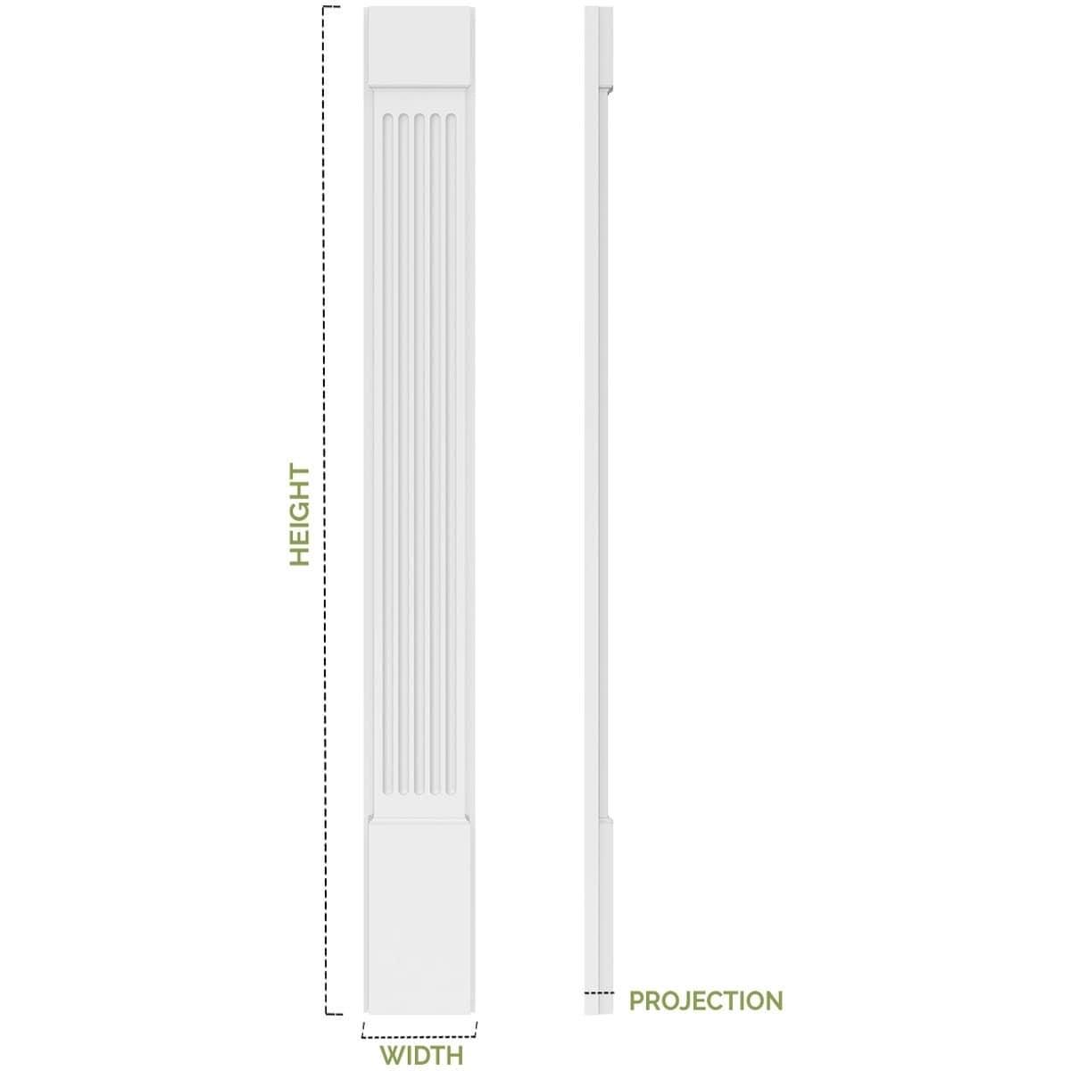 Flat Panel PVC Pilaster (Pair) S626589