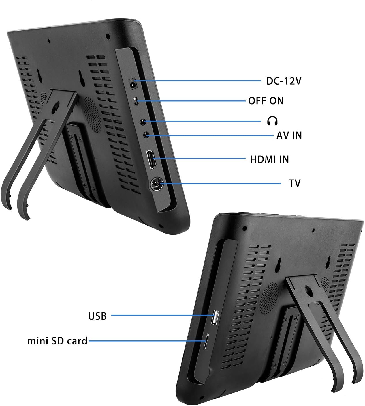 Portable Rechargeable TV with ATSC Tuner Y44190