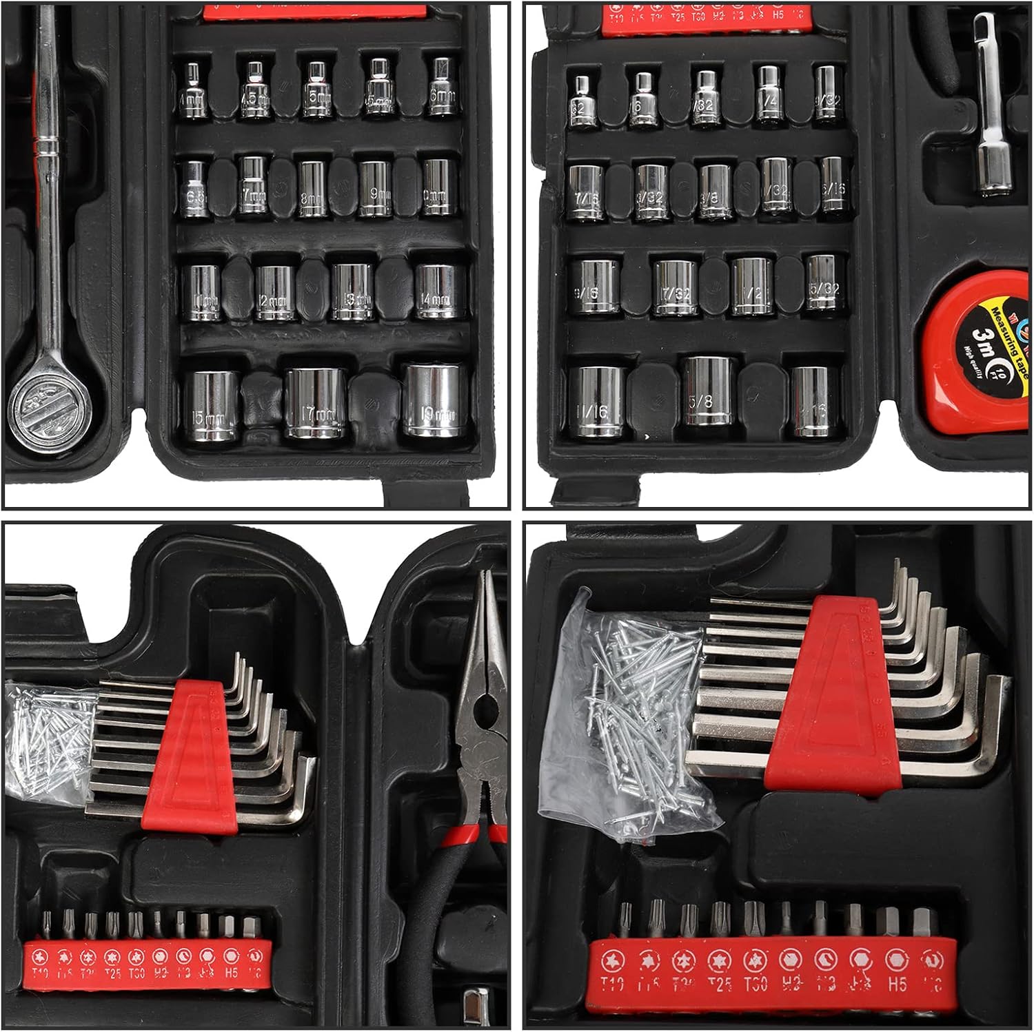 186pcs Tool Set with Storage Case Pack of 2 F92800