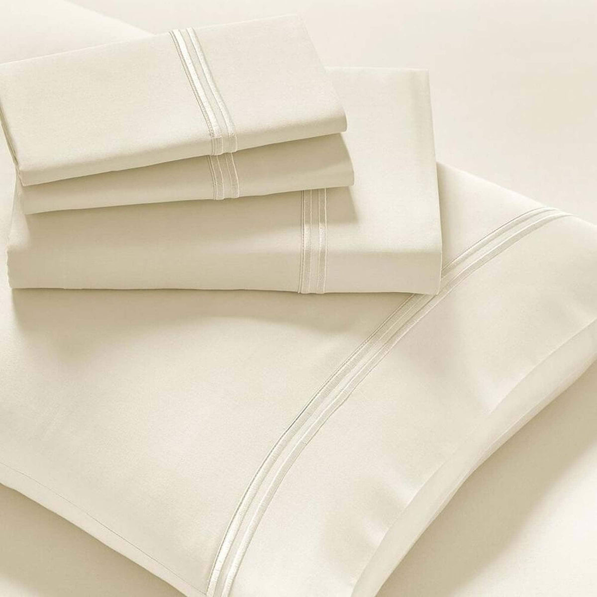 Queen Ivory Microfiber Sheets L849