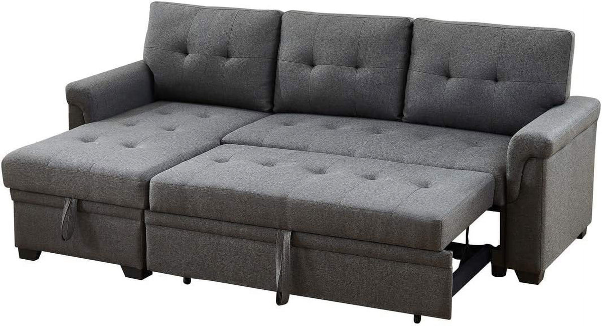 84” Reversible Sectional Sleeper Sofa Couch E370