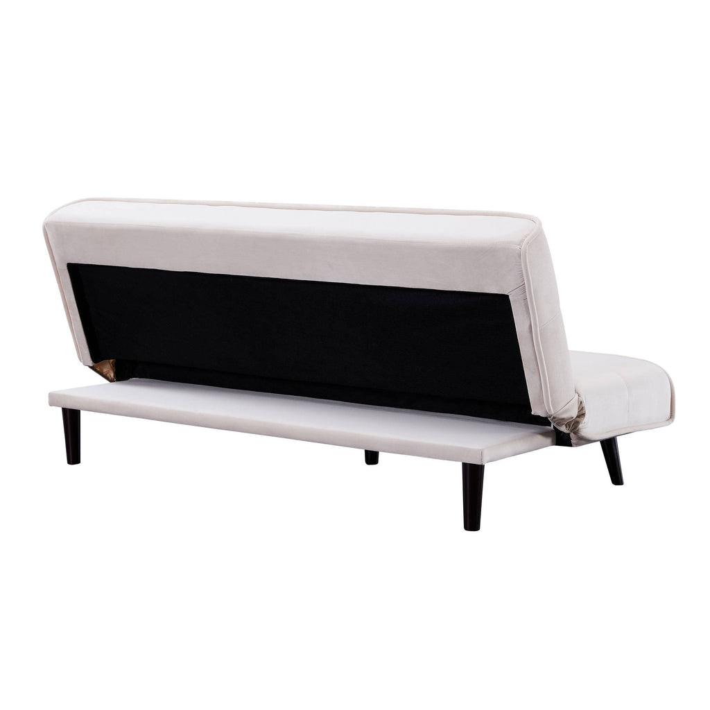 Navy Blue Velvet Convertible Sofa Q319759