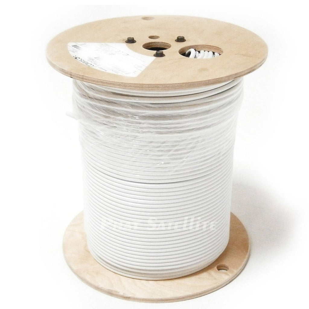 White Plenum Rated Coaxial Cable 1000ft C9916