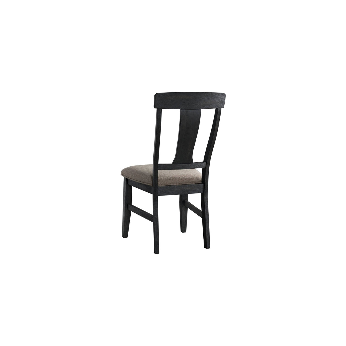 Splatback Side Chair Set of 2 Oiled Black D980582