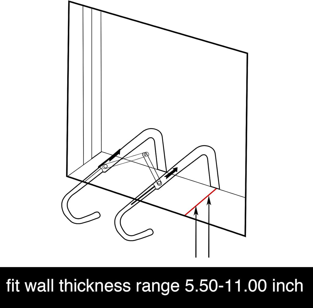 15 Foot Retractable Fire Escape Ladder with Aluminum Steps, Pack of 2 D57652