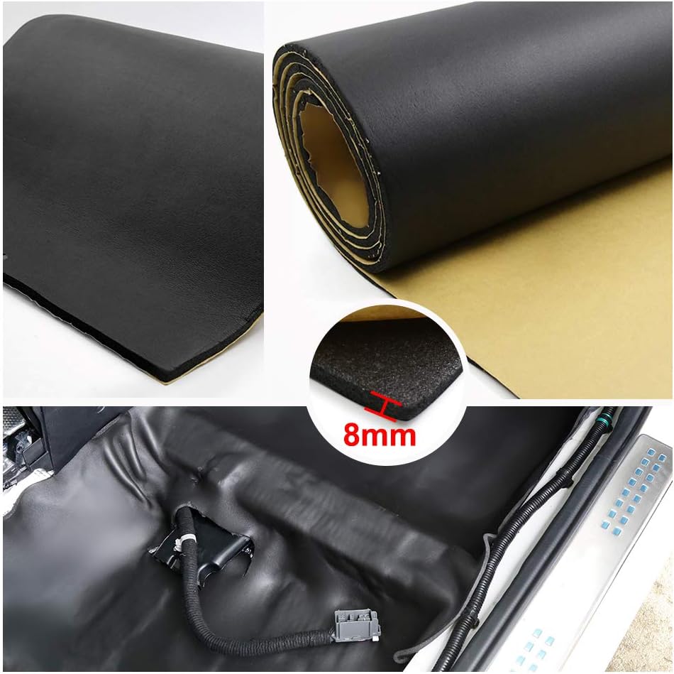 315mil 8mm 21.53sqft Sound Insulation Deadener Mat 79 x 40 Pack of 2 V4617